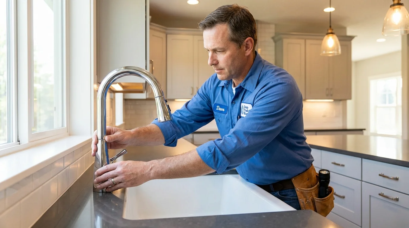 Kitchen faucet installation by Johns Plumbing LLC in Simi Valley